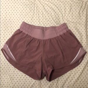 Light pink Lululemon Hotty Hot Short II 2.5”